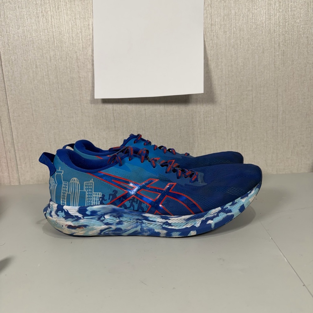 Women's ASICS FlyteFoam Tennis Shoes Boston‎ 1011B279 Blue Running  Size 10.5